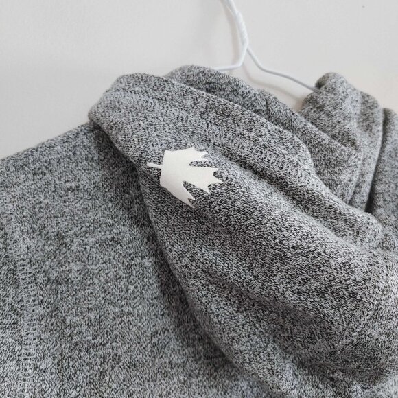 Roots Kids Full Zip Up Hoodie Sweatshirt Gray Beaver Logo Size XXL (13-14 Years) - Picture 4 of 4